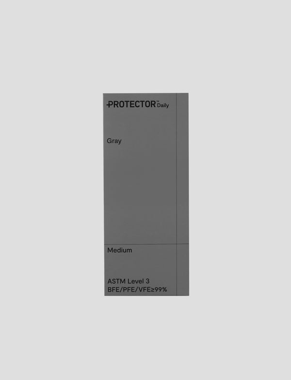 Protector Daily Face Mask，淺灰色