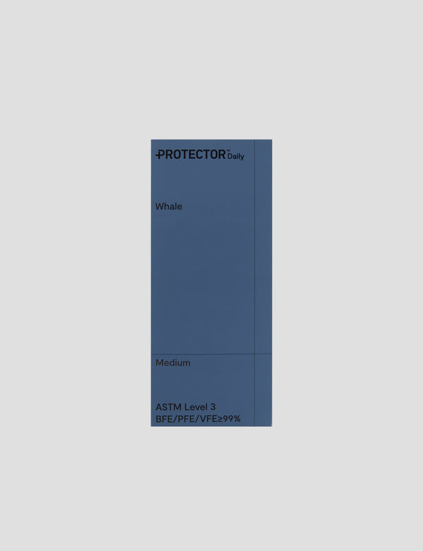 Protector Daily 口罩，鯨魚藍